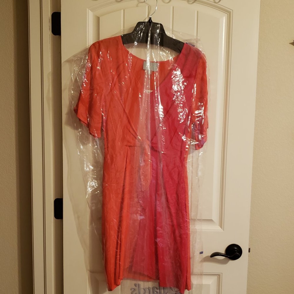 Skies Are Blue Red/Pink Tie Dress NWT - Picture 6 of 6